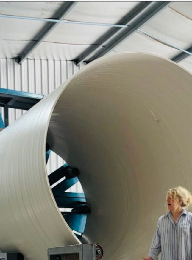 Mega tube in the Magnitube manufacturing facility