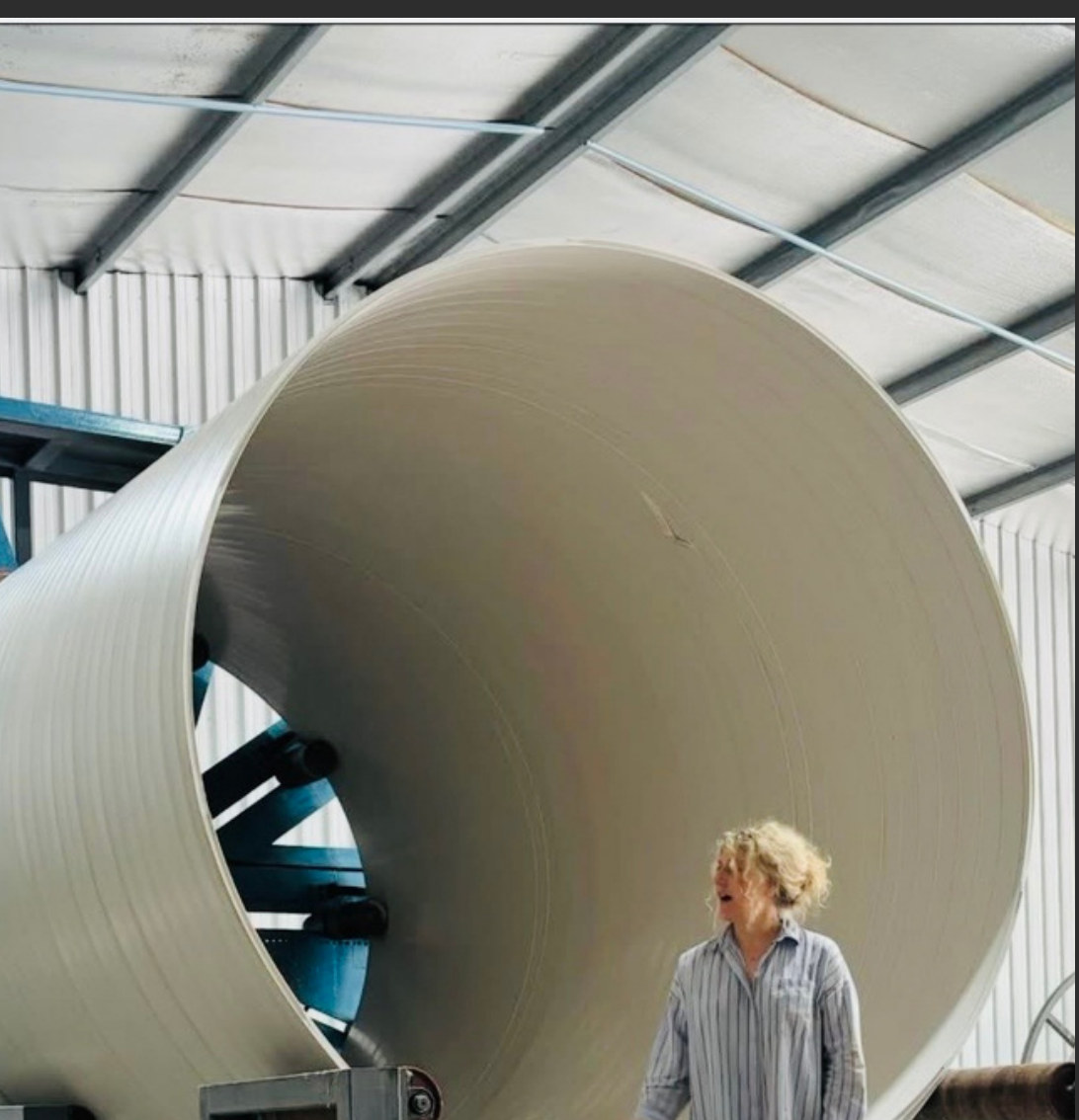 Large diameter Mega tube used to form manholes, wells and pump stations