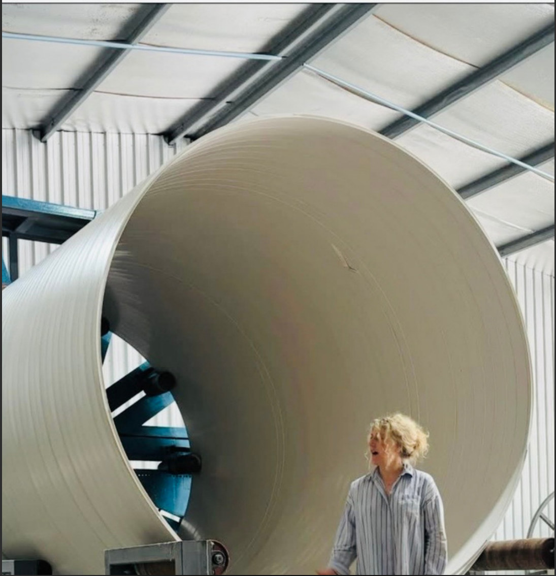 Magnitube MEGA form up to 4000mm in diameter inside the manufacturing facility